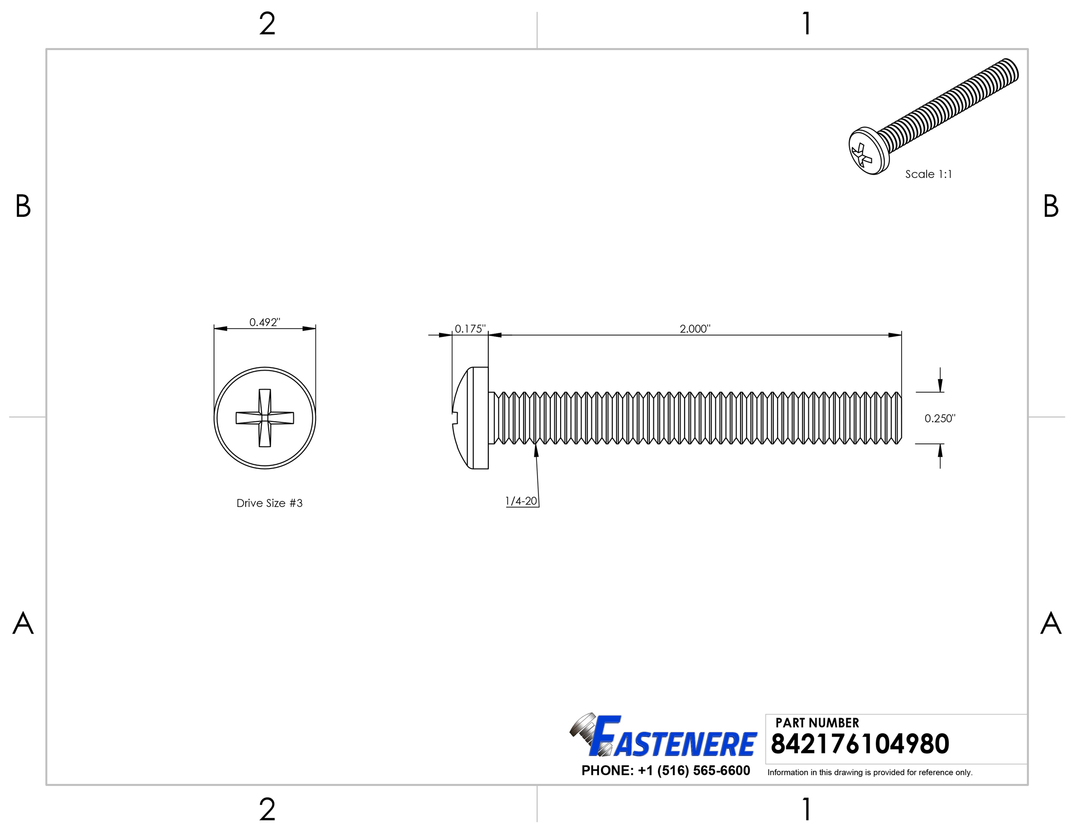Full Thread Quantity 25 Pieces by Fastenere Phillips Drive 1/4-20 x 2 Pan Head Machine Screws Bright Finish Stainless Steel 18-8 Machine Thread Full Thread Quantity 25 Pieces by Fastenere Phillips Drive 1/4-20 x 2 Pan Head Machine Screws Bright Finish Stainless Steel 18-8 Machine Thread