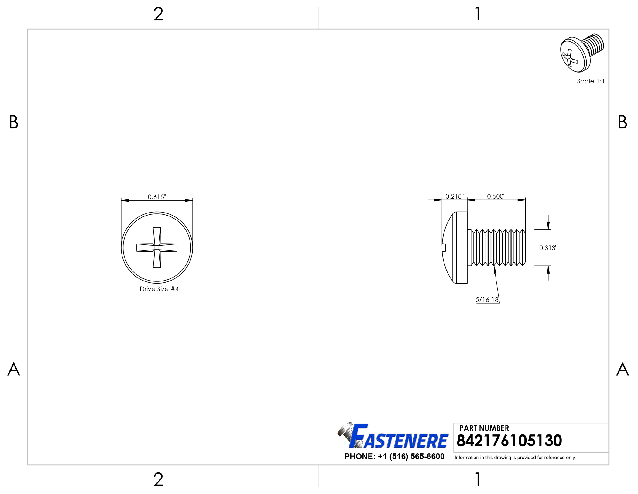 5 16 18 Phillips Pan Head Machine Screws from 1 2 to 4 1 2 Stainless Steel 18 8 Fastenere