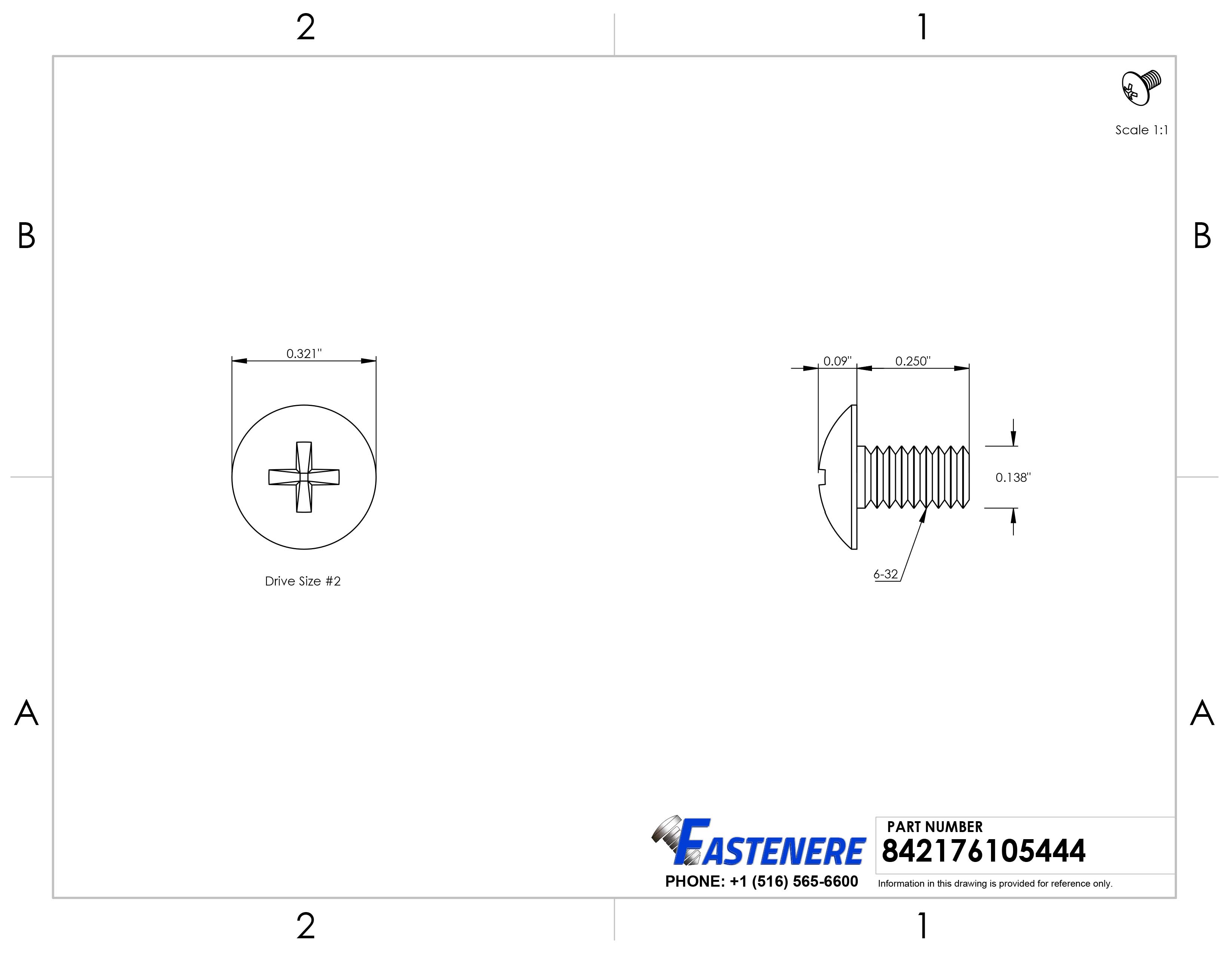 #6-32 X 3/8" Truss Head Phillips Machine Screws – 18-8 Stainless Steel, Black Oxide, Full Thread, 100-Pack