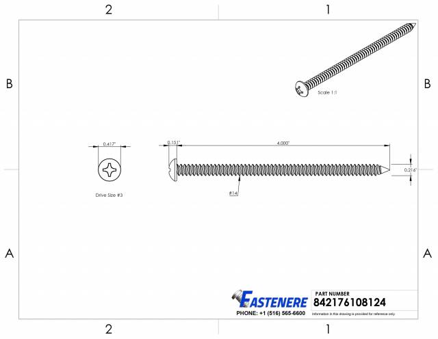 Sheet Metal Screws Stainless Steel Phillips Pan Head #12 x 1/2" Qty 100 