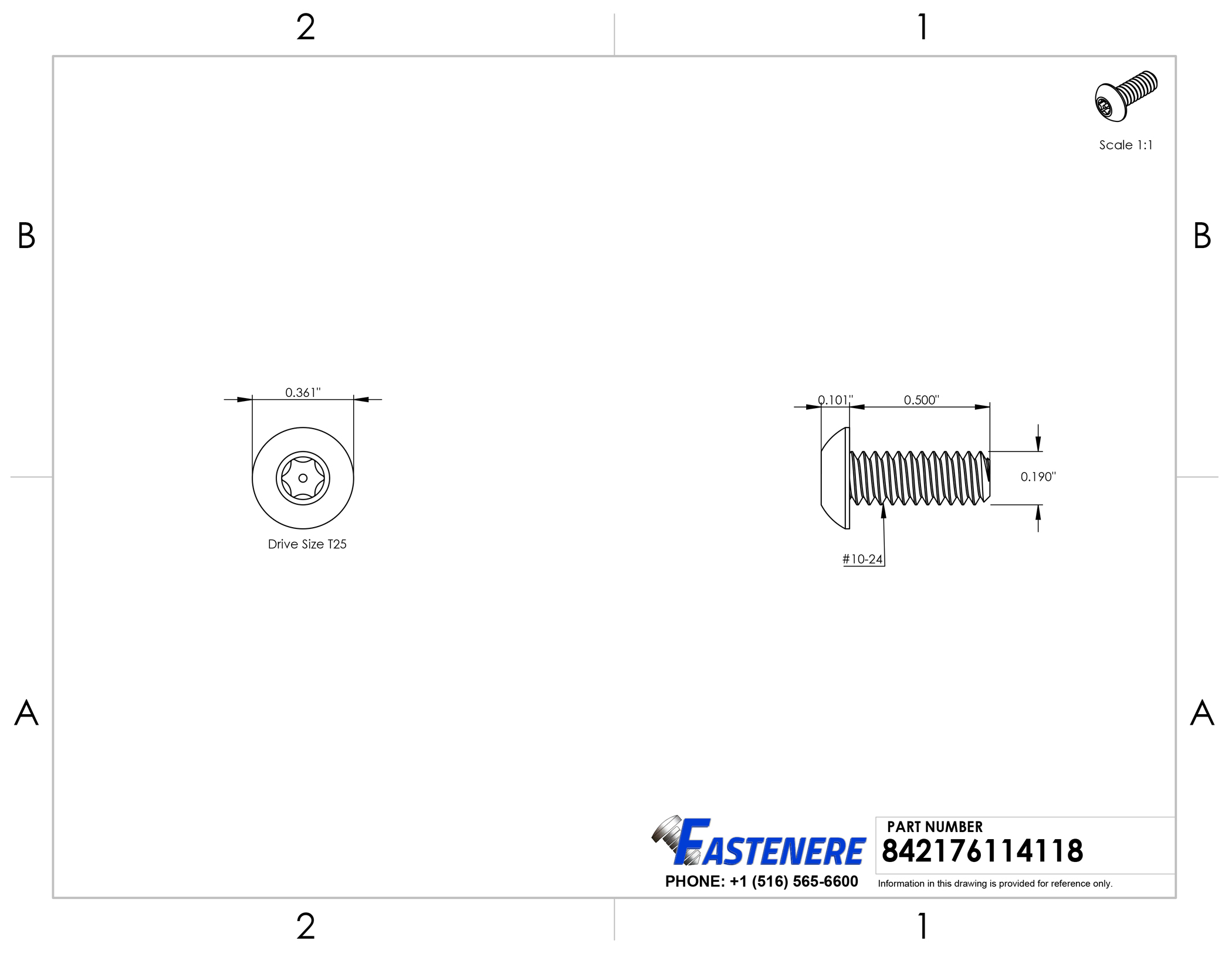 50pcs 18-8 Stainless Torx Flat Head Machine Screw 6-32 x 3//8/" Length