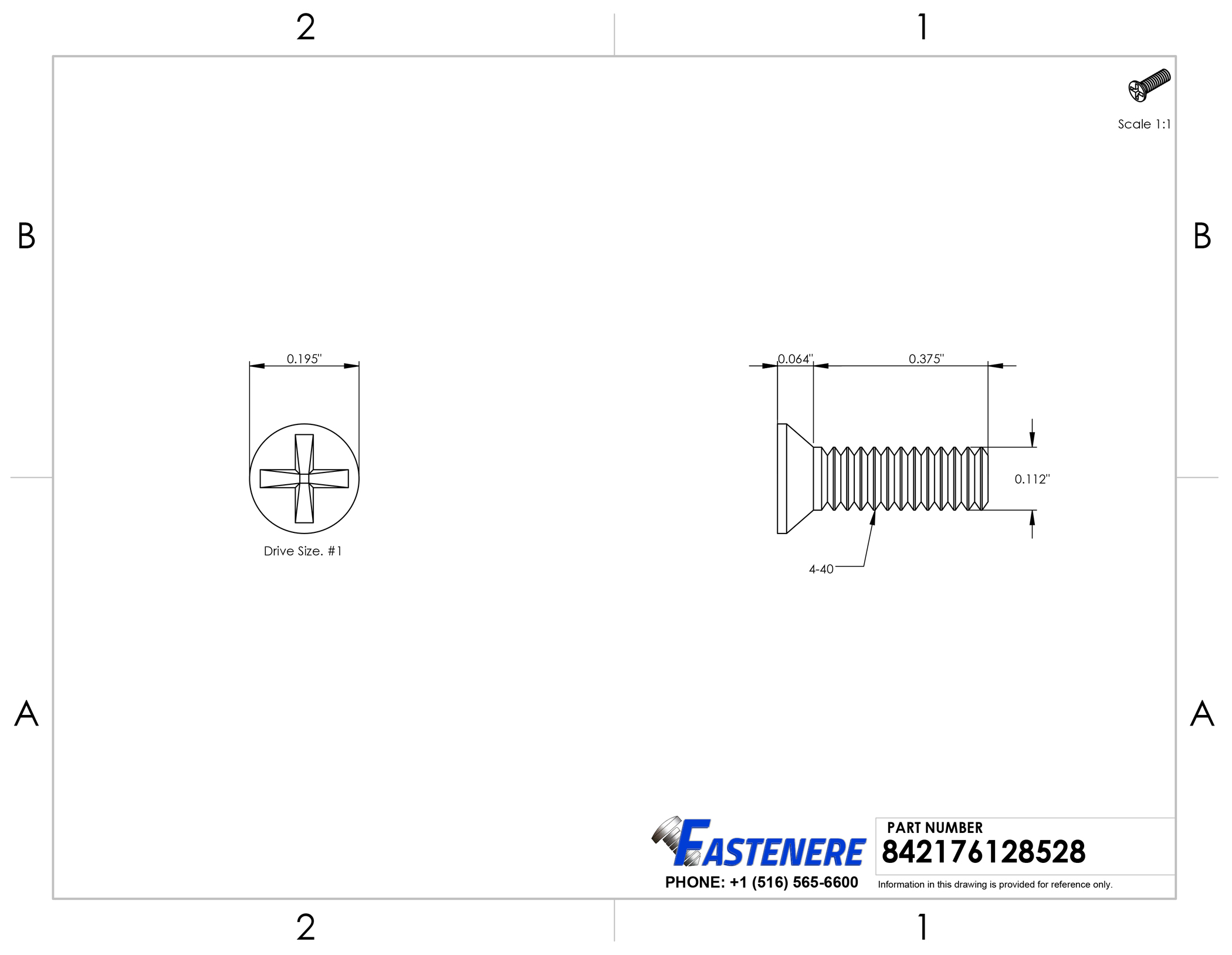 Stainless Steel 18-8 4-40 x 1-3//4 Flat Head Machine Screws Bright Finish Quantity 100 by Fastenere Full Thread Machine Thread Phillips Drive