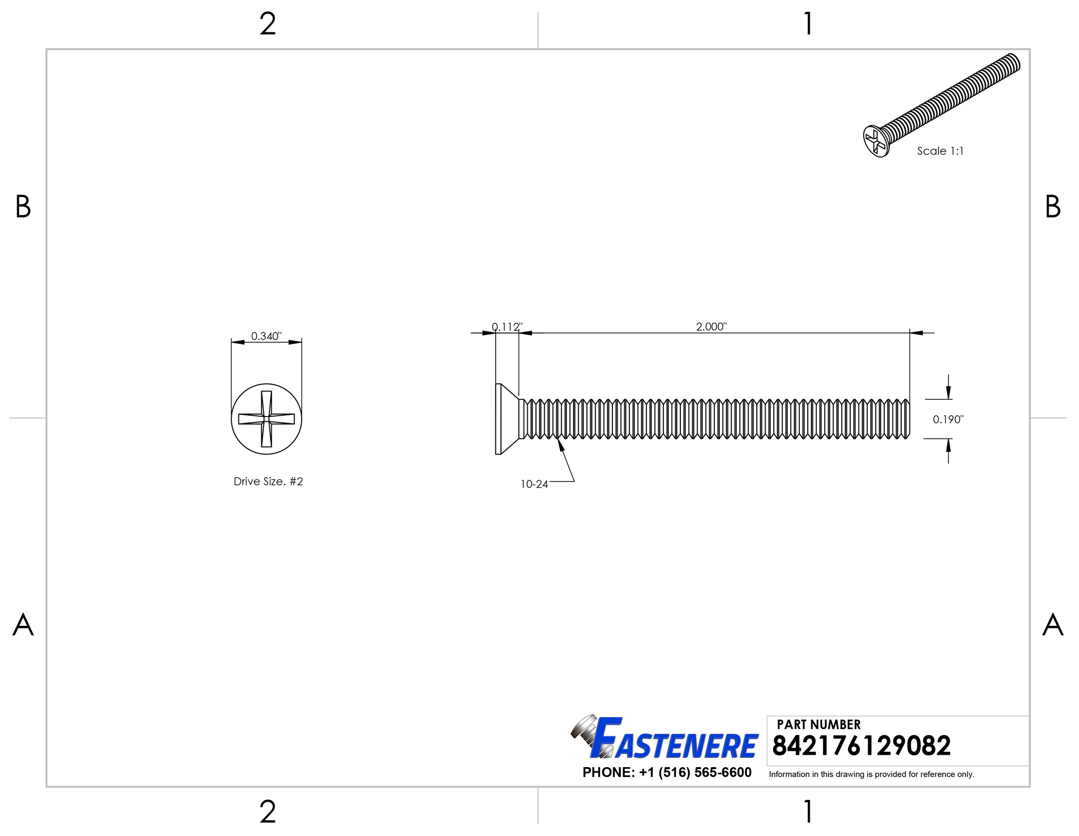 Stainless Steel 18-8 Quantity 10 By Fastenere Phillips Drive Bright Finish Machine Thread 1//4-20 x 5 Flat Head Machine Screws Full Thread
