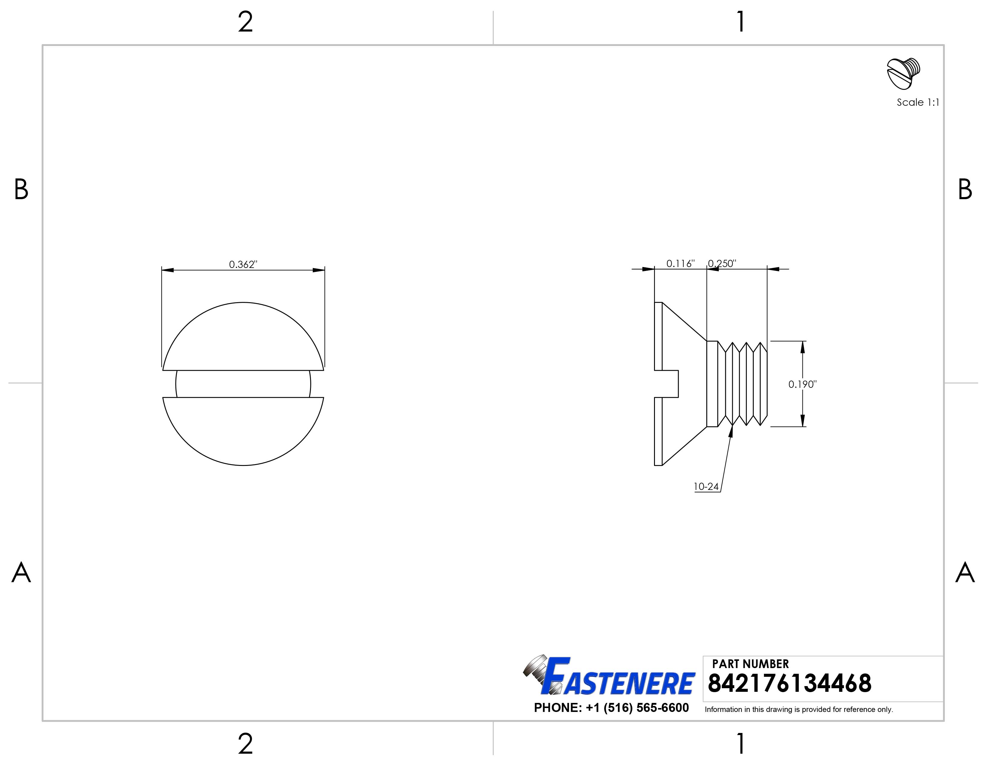 100-Pack: #10-24 X 1" Fillister Head Slotted Machine Screws – Steel, Dull Zinc (AMERICANINTEGRATEDSUPPLY)