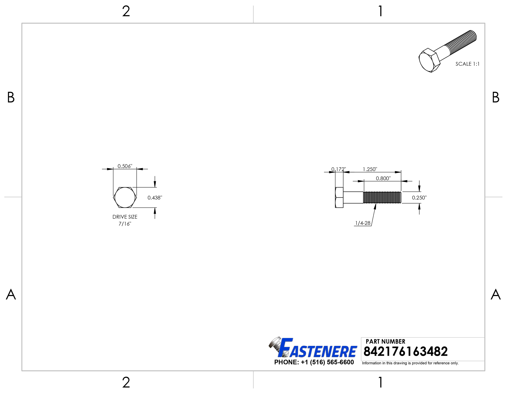 1/4-28 X 2 Inch Hex Head Cap Screws - Stainless Steel 304 Bolts, Partially Threaded (25 Pack)