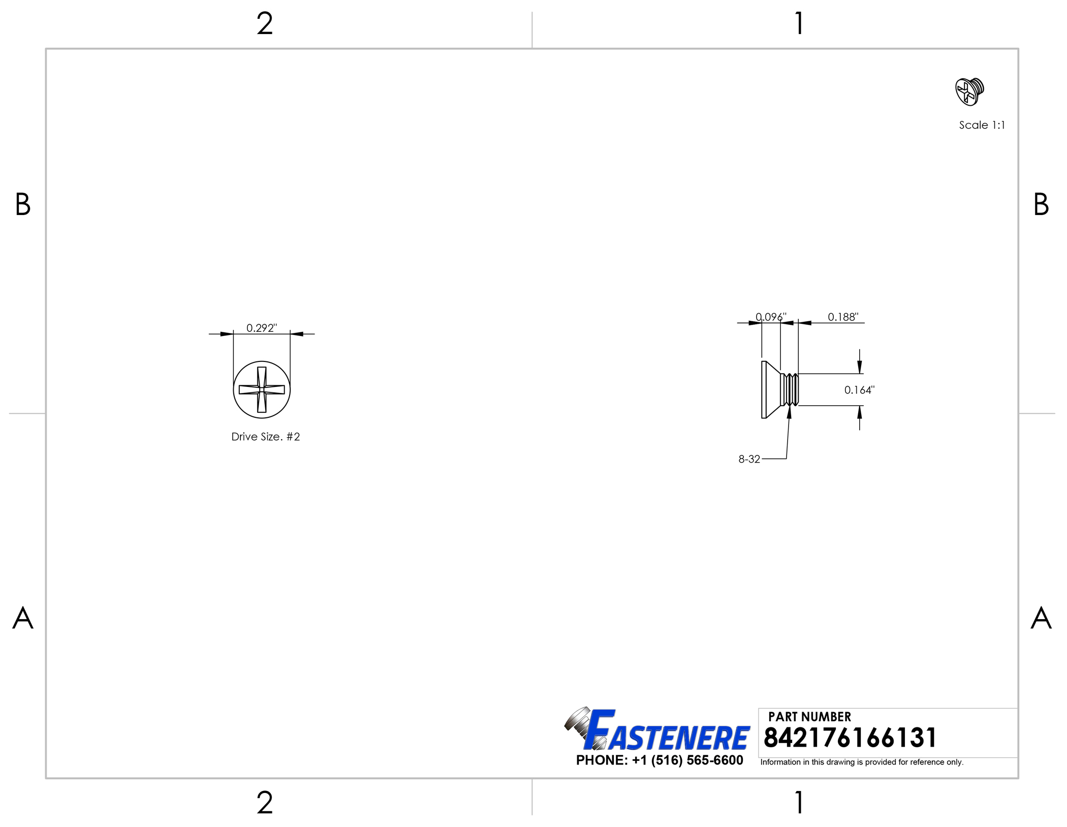 100 Viti A Testa Tonda Phillips &ndash; 8-32 X 1 Pollice &ndash; Acciaio Inox 18-8 &ndash; Fastenere