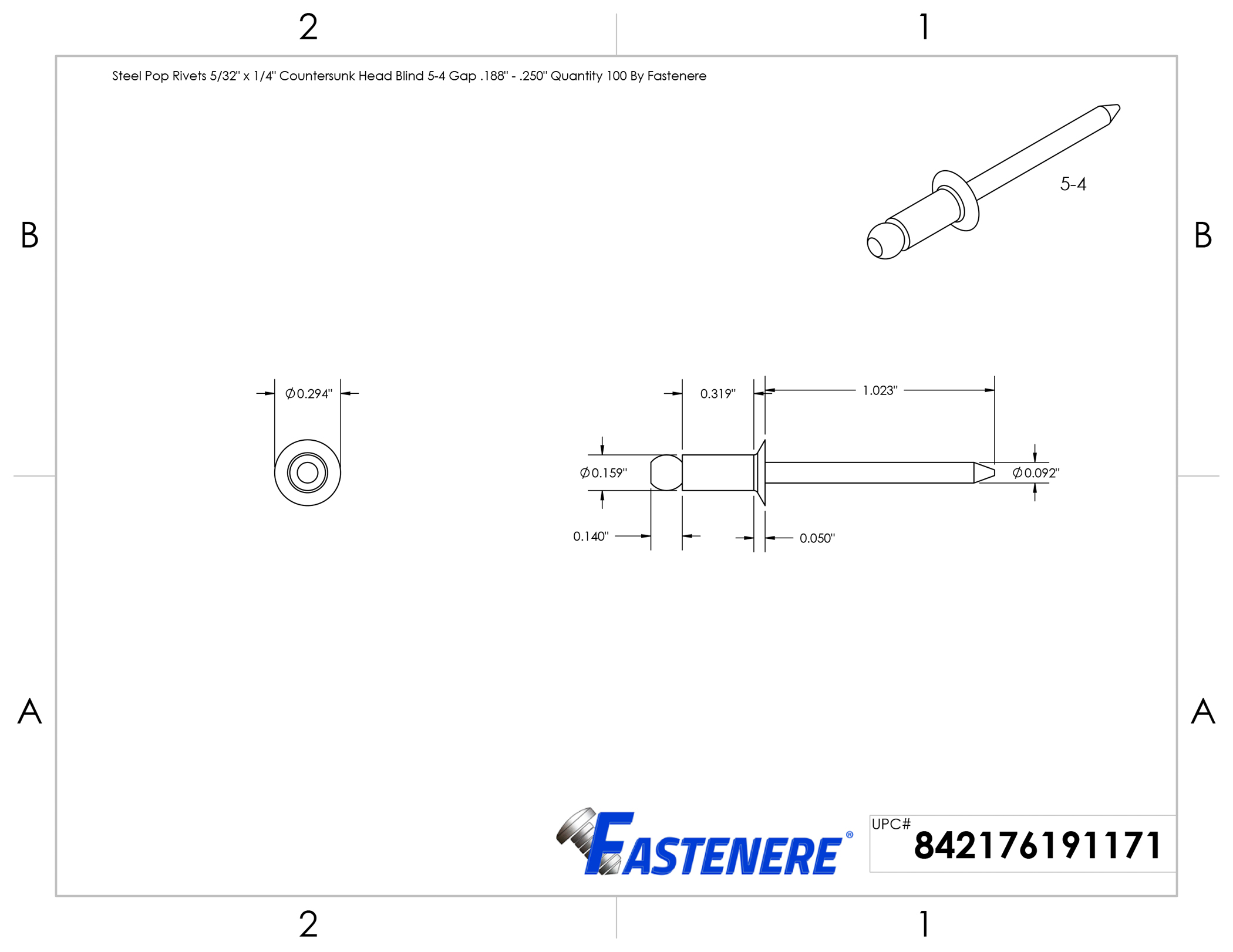 Fastenere.com: 5/32