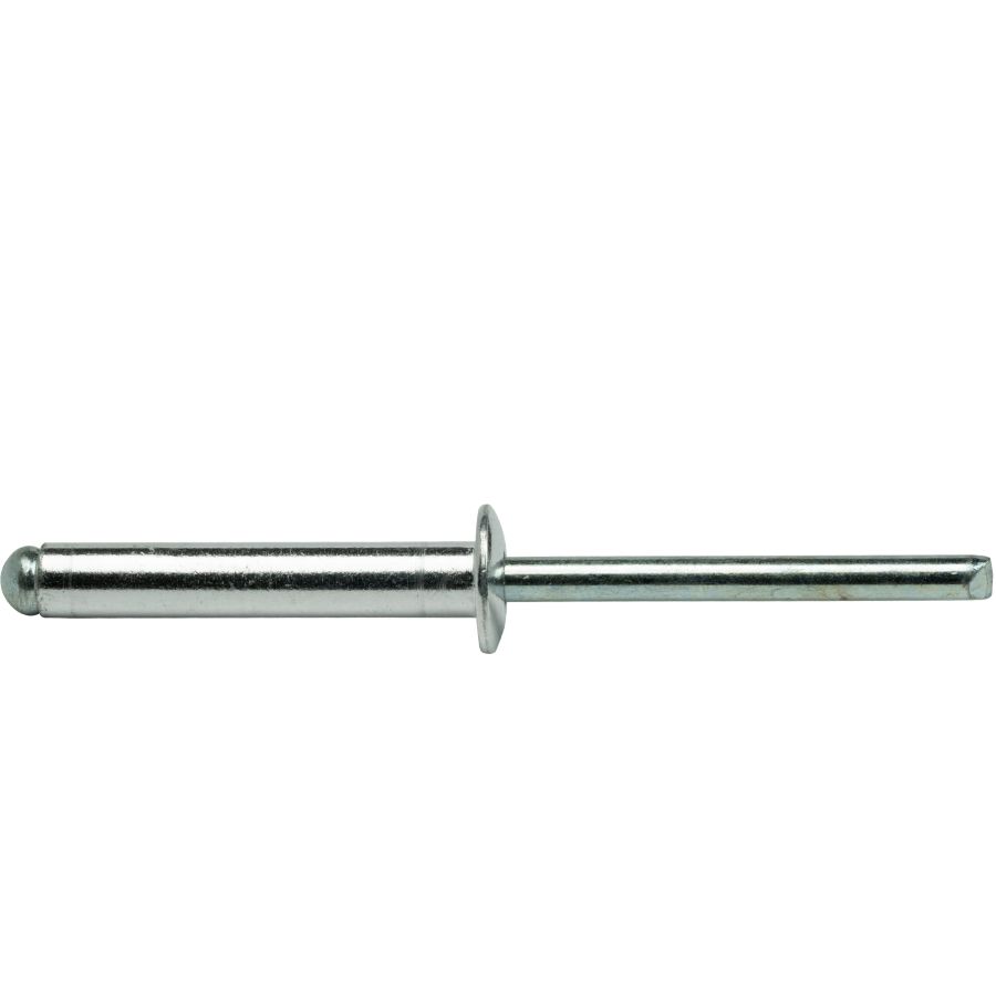 White Dome Head Pop Rivets Aluminium Body - Steel Mandrel