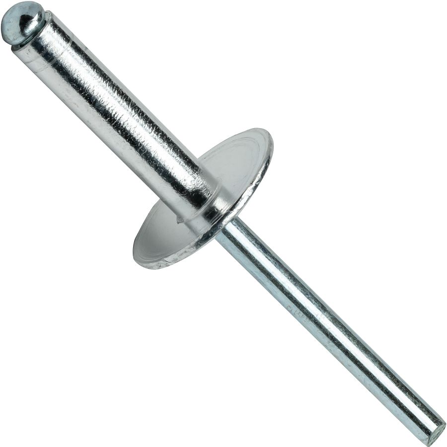 Peel Style Large Head Mill Rivet Pop Rivet 3/16 250ct.