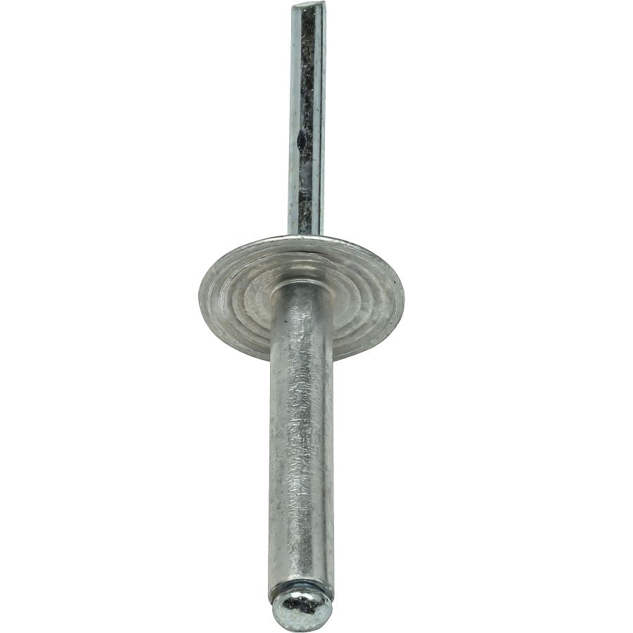 Rivets 616 Large Flange Pop Rivets 3/16" x 1" Aluminum Body Steel