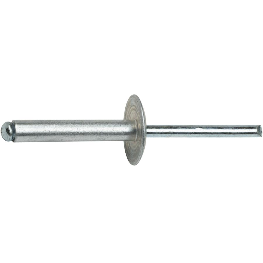 Qty 500 Large Flange Pop Rivets 3/16" x 1/8" Aluminum Body Steel Mandrel 6-2 