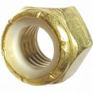 Image of item: Standard Nylon Insert Hex Lock Nuts Solid Brass