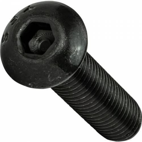 1/4"-28 x 1 3/4" FT Fine Thread Socket Button Hd Cap Screw Black Oxide 