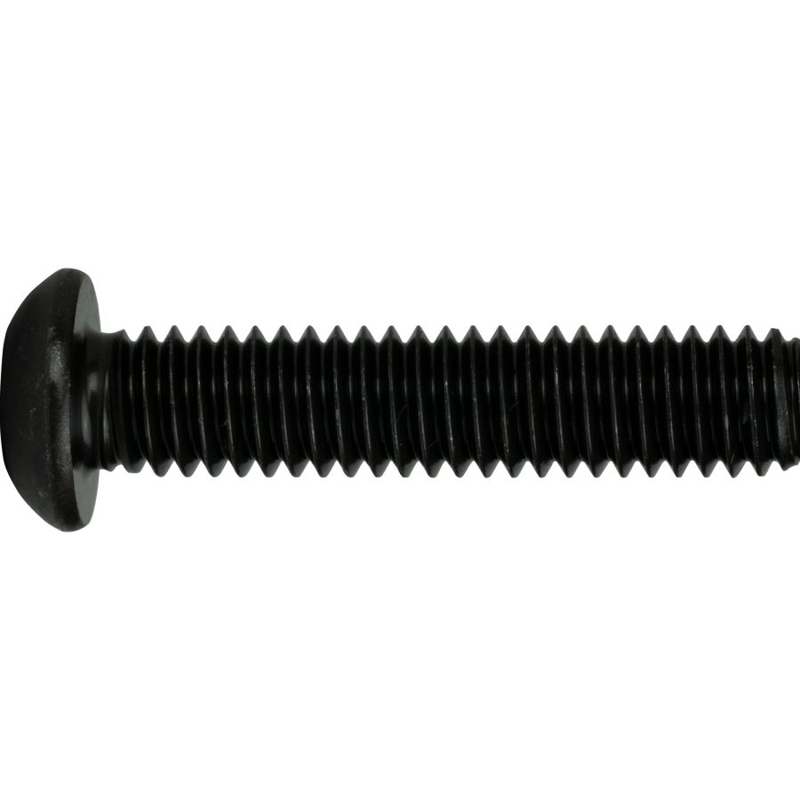 12-28 x 1/2" Button Head Socket Cap Screws Black Oxide Alloy Steel Qty 25 
