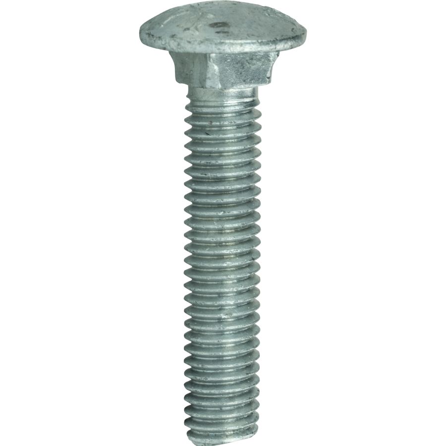Reliable CBHDG38112CT Carriage Bolt, 3/8-16 Thread, 1-1/2 in OAL, A Grade, Steel, Hot Dipped Galvanized, 50/PK - Preston Hardware