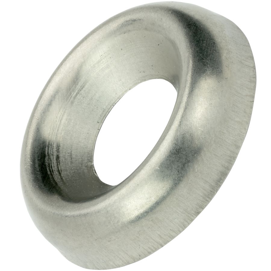 Qty 100 Stainless Steel Finishing Cup Washer #10 