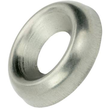 The best fasteners 1000 1//4 Nickel Plated Countersunk//Cup Finishing Washers