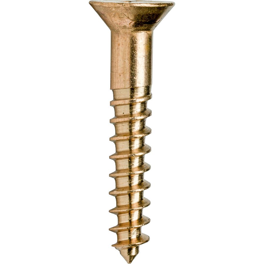 100pcs Silicon Bronze Wood Screw Frearson FH 6 x 3/4" 