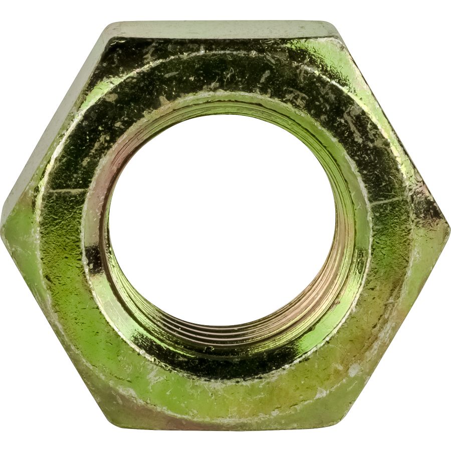 7/8"-9 Grade 8 Finished Hex Nuts Yellow Zinc Plated Steel Qty 5