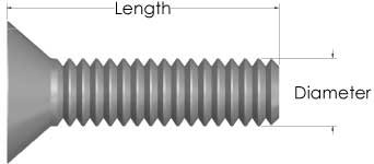 2d flat head socket cap screw