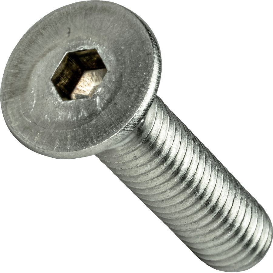 Aluminum Flat Head Socket Cap Screw 10-24 x 3/8 10 each 