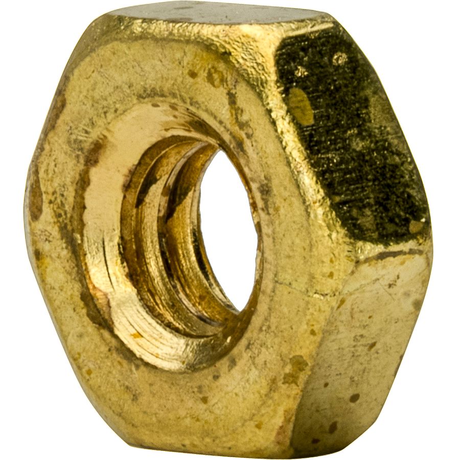 10/32  NC Hex Nut Brass 500 count 