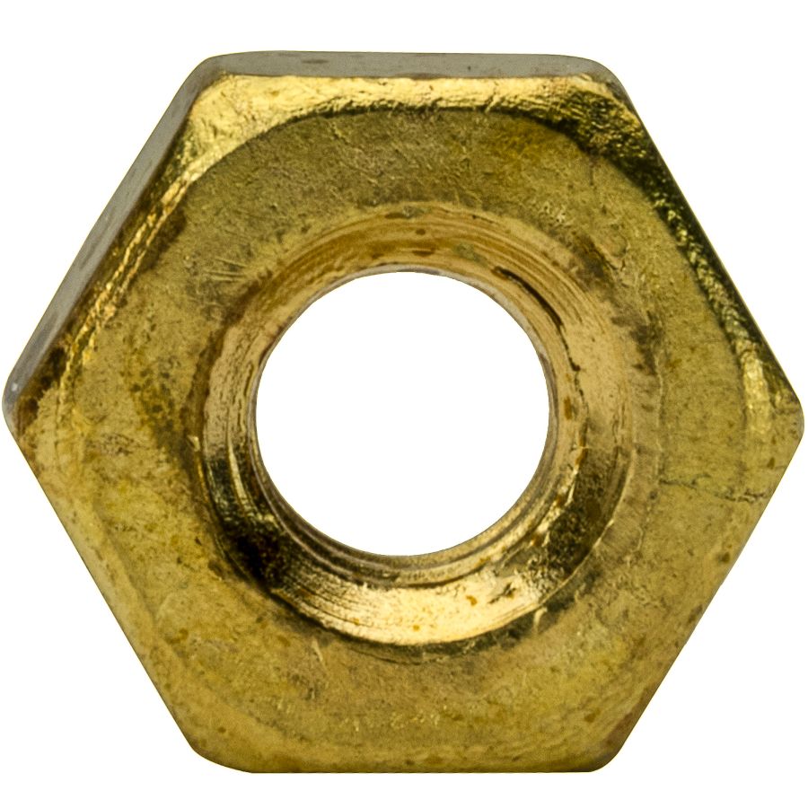 UNC Coarse Black Oxide Coated Qty 100 10-24 Solid Brass Hex Nuts 