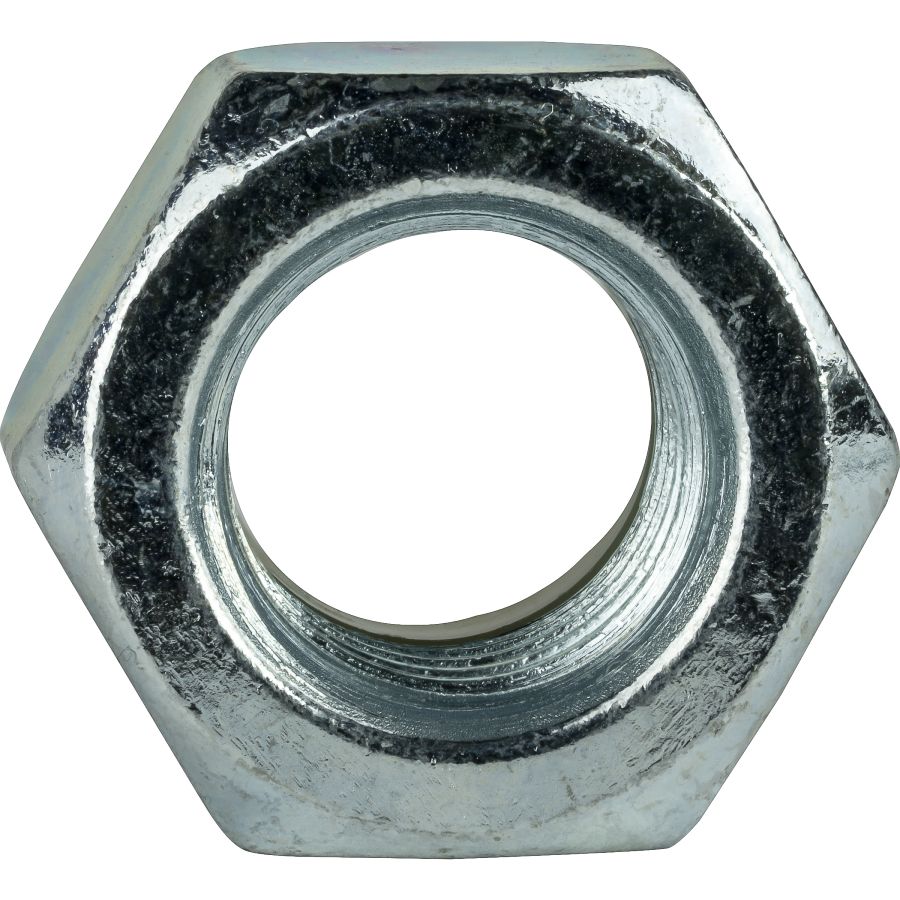 1/4"-28 Hex lock nuts nylon insert Zinc plated steel 