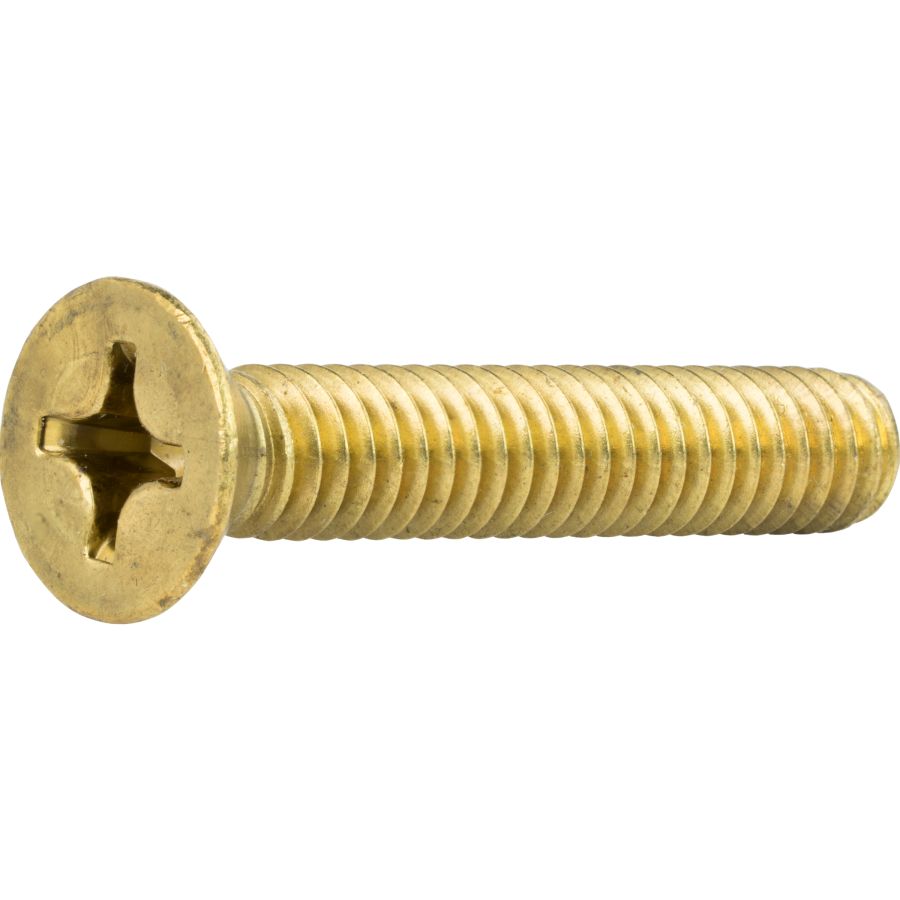 #3 x 1/2" Flat Head Countersink Solid Brass Wood Screws Phillips Drive Qty 100 