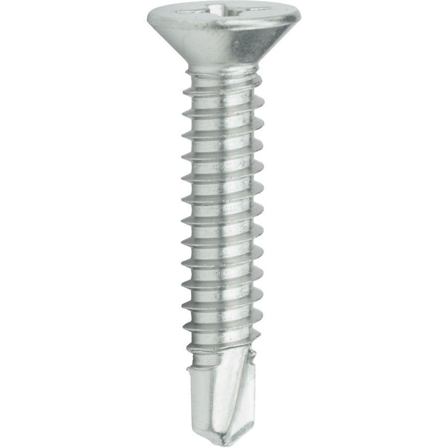 #12 Self Drilling Screws Select Size Stainless Steel Phillips Flat Head TEK 