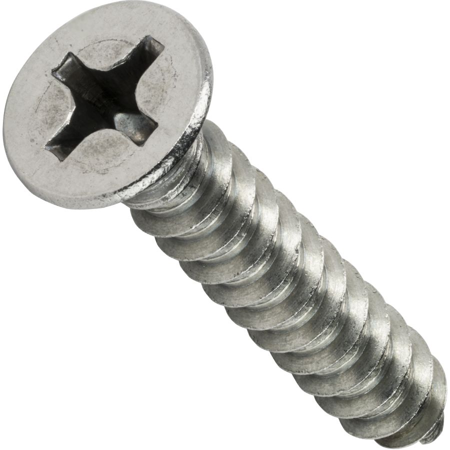 4 Flat Head Phillips 18/8 (A2) Stainless Steel Wood Screws