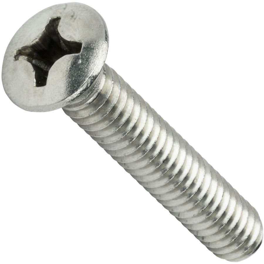 Select Size #12-2418-8 Stainless Steel Phillips Oval Head Machine Screws 