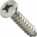 Image of item: #4 Phillips Oval Head Sheet Metal Screws Stainless Steel 18-8