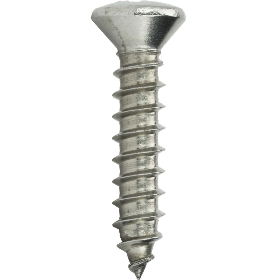 Viti Lamiera Testa Ovale Phillips Acciaio Inox 316 &ndash; #6 X 3/8 &ndash; Confezione 100 Pezzi