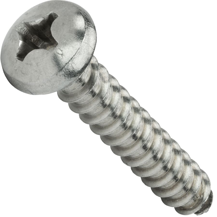 Fastenere #10 X 1-1/4 Phillips Flat Head Sheet Metal Screws – Stainless Steel 18-8, Qty 50, Inch
