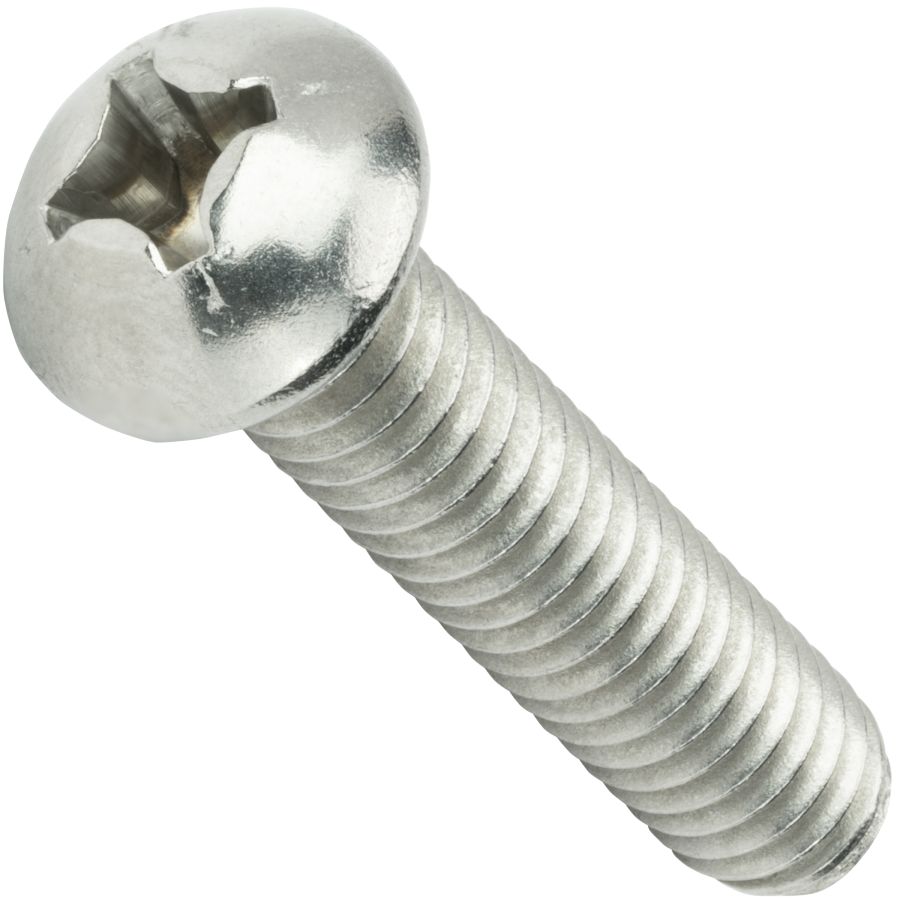 6-32" x 1/4" L 400 Pcs Round Head Slotted Machine Screw 18-8 Stainless Steel 