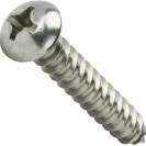 Image of item: #4 Phillips Round Head Sheet Metal Screws Stainless Steel 18-8