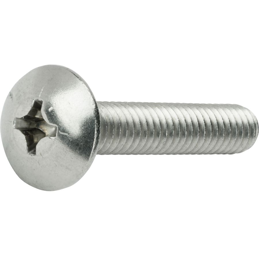 #6-32 X 1 Stainless Phillips Truss Head Machine Screw, 18-8 by Bolt Dropper Stainless Steel 304 Coarse Thread 100pc