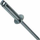 Image of item: 1/8" Flat Countersunk Head Pop Rivets Steel Zinc