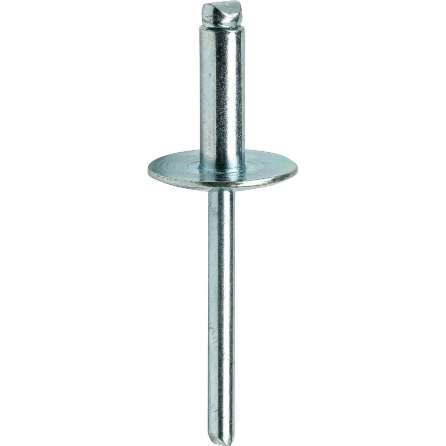 1/4" X 3/8" Steel Solid Rivets - Zinc Plated Flat Head Rivets (1 7 thumbnail image