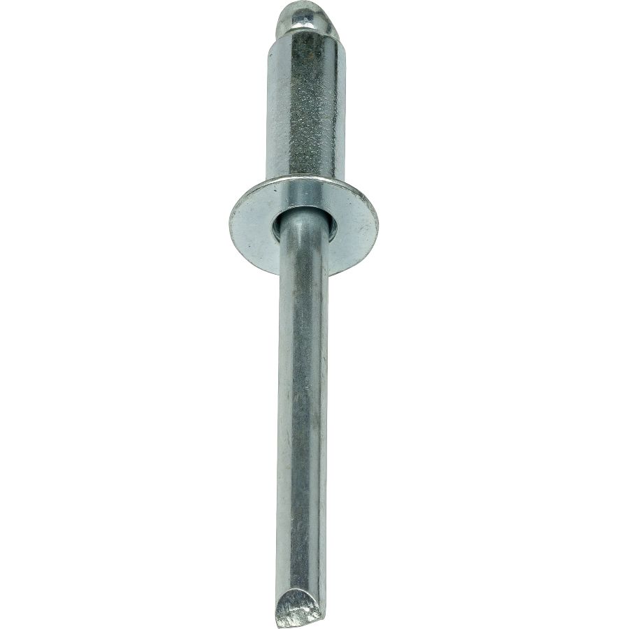 Brighton All Steel POP Rivets – 6-4, 3/16" X 1/4" Grip, Zinc Plated – Domed Head (Choose Quantity)