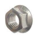Image of item: Standard Serrated Flange Lock Nuts Stainless Steel 18-8