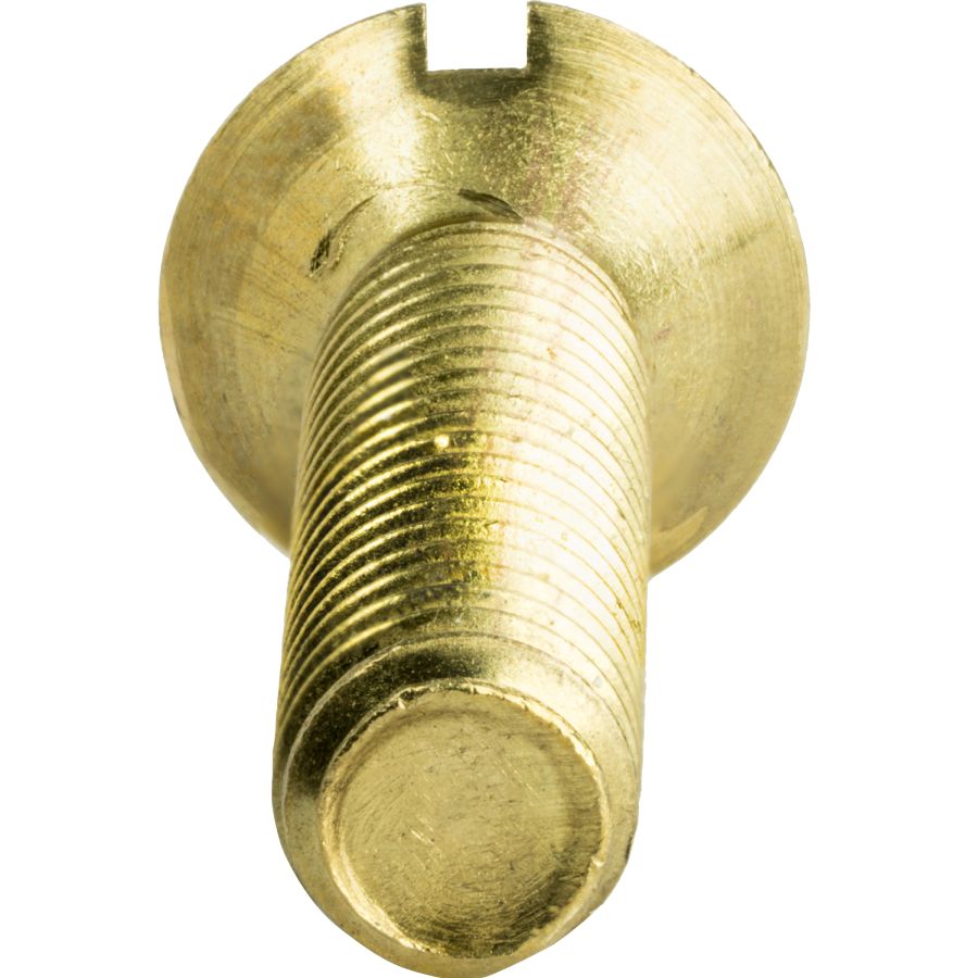 1/4-20 X 1-1/4 Flat Head Slotted Machine Screws – Solid Brass, Plain Finish, 10-Pack, AMERICANINTEGRATEDSUPPLY.COM - View #4
