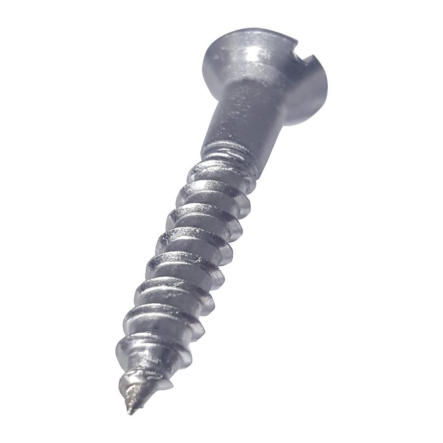 #6 x 3/8" Stainless Steel Wood Screws Flat Head Slotted Countersunk Qty 50 