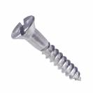 Image of item: #3 Slotted Flat Head Wood Screws Stainless Steel 18-8