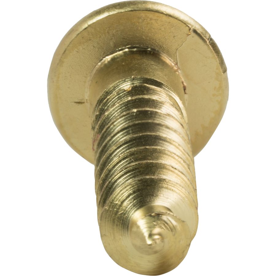 No Slotted RD Wood Screws. Round 10 Solid Brass 