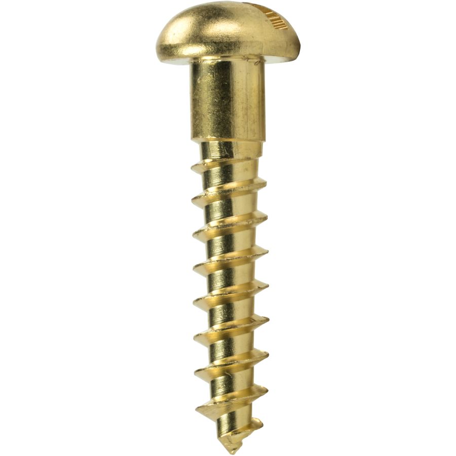 0 X 1/4 & 1 X 1/4 TINY BRASS ROUND HEAD WOOD SCREWS 