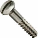 Image of item: #4 Slotted Oval Head Wood Screws Stainless Steel 18-8