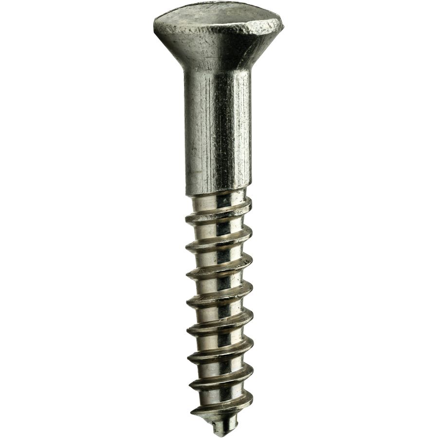Select Length+QTY #10 Slotted Oval Head Wood Screws 18-8 Stainless Steel Screws 