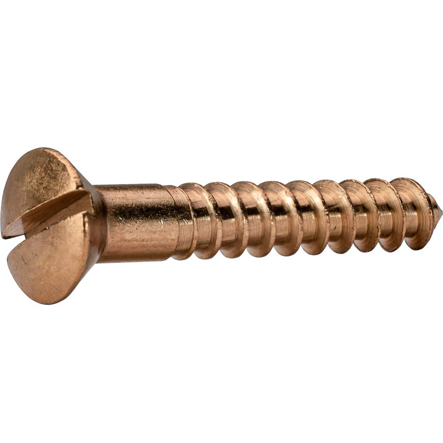 C65100 Silicon Bronze Wood Screws R&P Flat Head 6g X 1/2 to 2 1/2 Inch -  China Bronze Screw, Brass Screw